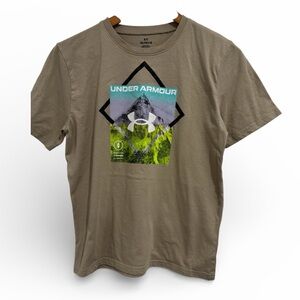 Under Armour Boys Brown Graphic T-Shirt | Size YXL